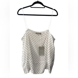 Everlane Black and White Polka Dot Camisole